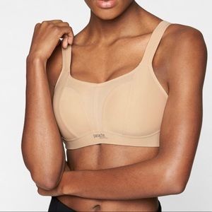 Panache Wirefree Sports Bra 34D Nude Non wire